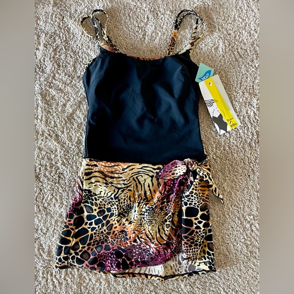 Christina Other - NWT Christina Swimsuit with built in tie skirt/sarong
